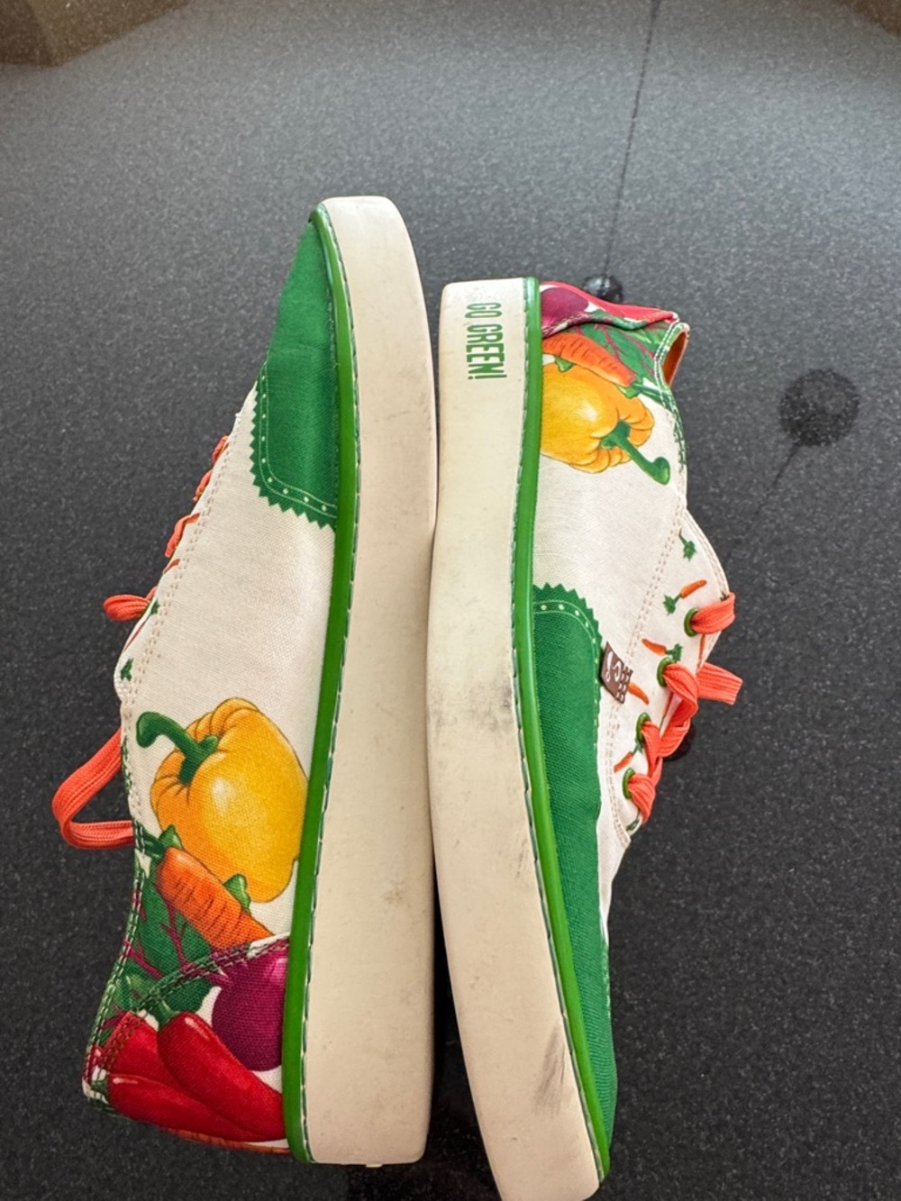 Go green hot chocolate vegetable canvas sneakers - Picture 10 of 16